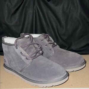 Men's Gray Suede Boots